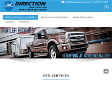 Tablet Screenshot of directionautomotive.com